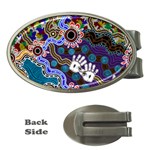 Authentic Aboriginal Art - Discovering Your Dreams Money Clips (Oval) 