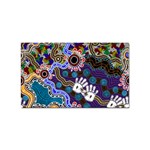 Authentic Aboriginal Art - Discovering Your Dreams Sticker Rectangular (100 pack)