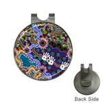 Authentic Aboriginal Art - Discovering Your Dreams Hat Clips with Golf Markers