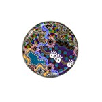 Authentic Aboriginal Art - Discovering Your Dreams Hat Clip Ball Marker (4 pack)