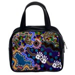 Authentic Aboriginal Art - Discovering Your Dreams Classic Handbag (Two Sides)