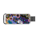 Authentic Aboriginal Art - Discovering Your Dreams Portable USB Flash (One Side)