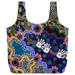 Authentic Aboriginal Art - Discovering Your Dreams Full Print Recycle Bag (XL)