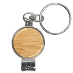 Light Wooden Texture, Wooden Light Brown Background Nail Clippers Key Chain