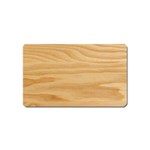 Light Wooden Texture, Wooden Light Brown Background Magnet (Name Card)