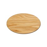 Light Wooden Texture, Wooden Light Brown Background Sticker Oval (10 pack)