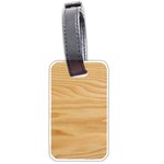 Light Wooden Texture, Wooden Light Brown Background Luggage Tag (two sides)