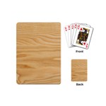 Light Wooden Texture, Wooden Light Brown Background Playing Cards Single Design (Mini)