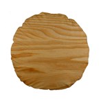 Light Wooden Texture, Wooden Light Brown Background Standard 15  Premium Round Cushions