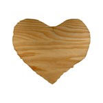 Light Wooden Texture, Wooden Light Brown Background Standard 16  Premium Heart Shape Cushions