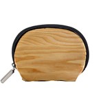 Light Wooden Texture, Wooden Light Brown Background Accessory Pouch (Small)
