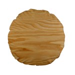 Light Wooden Texture, Wooden Light Brown Background Standard 15  Premium Flano Round Cushions