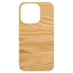 Light Wooden Texture, Wooden Light Brown Background iPhone 14 Pro Black UV Print Case