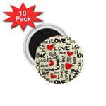 Love Abstract Background Love Textures 1.75  Magnets (10 pack) 