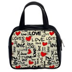 Love Abstract Background Love Textures Classic Handbag (Two Sides)