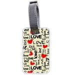 Love Abstract Background Love Textures Luggage Tag (two sides)