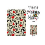Love Abstract Background Love Textures Playing Cards 54 Designs (Mini)