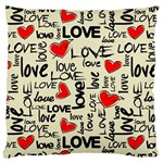 Love Abstract Background Love Textures Large Cushion Case (One Side)