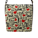 Love Abstract Background Love Textures Flap Closure Messenger Bag (L)