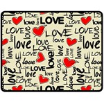 Love Abstract Background Love Textures Two Sides Fleece Blanket (Medium)