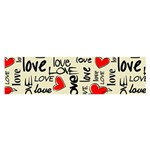 Love Abstract Background Love Textures Oblong Satin Scarf (16  x 60 )