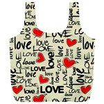 Love Abstract Background Love Textures Full Print Recycle Bag (XXL)