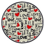 Love Abstract Background Love Textures Wireless Fast Charger(Black)