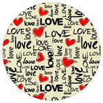 Love Abstract Background Love Textures Round Trivet