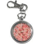 Paisley Red Ornament Texture Key Chain Watches