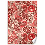 Paisley Red Ornament Texture Canvas 20  x 30 