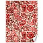 Paisley Red Ornament Texture Canvas 36  x 48 