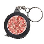 Paisley Red Ornament Texture Measuring Tape