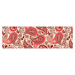 Paisley Red Ornament Texture Toiletries Pouch from UrbanLoad.com Hand Strap