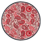 Paisley Red Ornament Texture Wireless Fast Charger(Black)