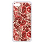 Paisley Red Ornament Texture iPhone SE