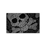 Paisley Skull, Abstract Art Sticker (Rectangular)