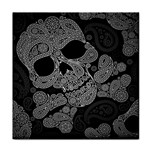 Paisley Skull, Abstract Art Face Towel