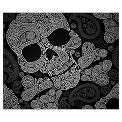 Paisley Skull, Abstract Art Medium Tote Bag from UrbanLoad.com Front