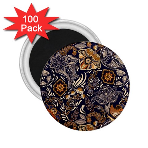 Paisley Texture, Floral Ornament Texture 2.25  Magnets (100 pack)  from UrbanLoad.com Front