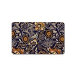 Paisley Texture, Floral Ornament Texture Magnet (Name Card)