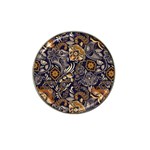 Paisley Texture, Floral Ornament Texture Hat Clip Ball Marker (4 pack)