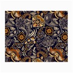 Paisley Texture, Floral Ornament Texture Small Glasses Cloth