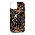 Paisley Texture, Floral Ornament Texture iPhone 14 TPU UV Print Case