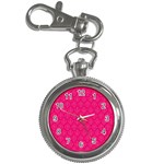 Pink Pattern, Abstract, Background, Bright Key Chain Watches