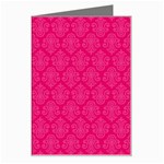 Pink Pattern, Abstract, Background, Bright Greeting Card