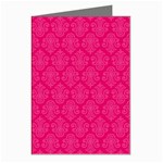 Pink Pattern, Abstract, Background, Bright Greeting Cards (Pkg of 8)
