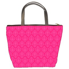 Pink Pattern, Abstract, Background, Bright Bucket Bag from UrbanLoad.com Back