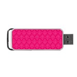 Pink Pattern, Abstract, Background, Bright Portable USB Flash (Two Sides)
