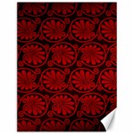 Red Floral Pattern Floral Greek Ornaments Canvas 12  x 16 
