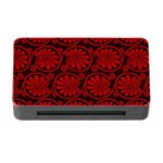 Red Floral Pattern Floral Greek Ornaments Memory Card Reader with CF